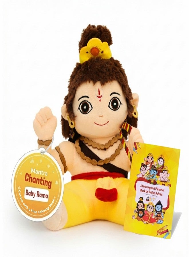 Panda's Box Mantra Chanting Baby Rama (11 Inches) | Musical Soft Plush Toy | Best Gift for Infants, Toddlers & Babies - Image 1